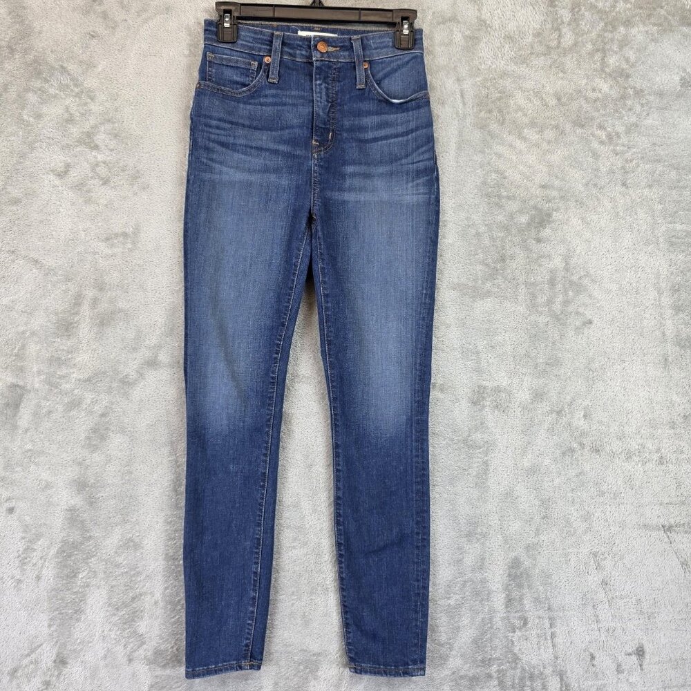 Madewell Jeans Womens 26 Blue Curvy High-Rise Skinny Stretch Ankle Denim AA621